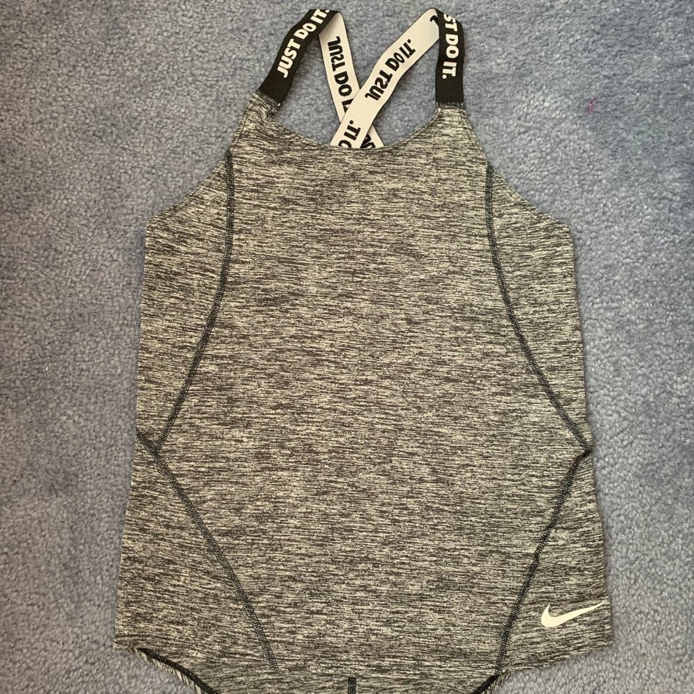 Nike Girl's Grey Dri-FIT Training Tank L